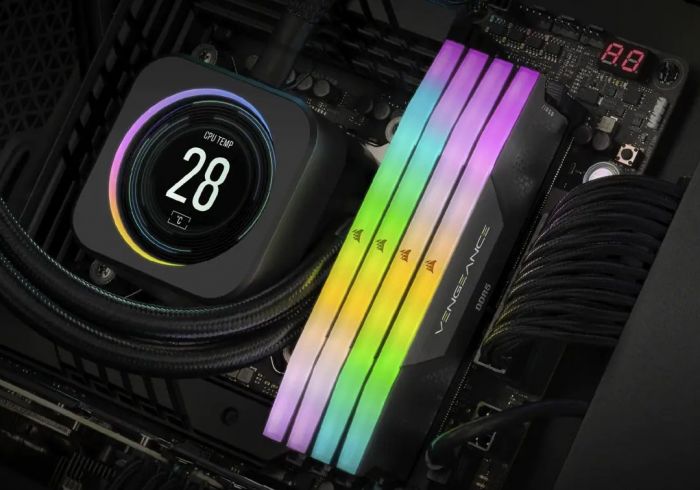 Модуль пам`ятi DDR5 2x16GB/6000 Corsair Vengeance RGB Black (CMH32GX5M2E6000C36)