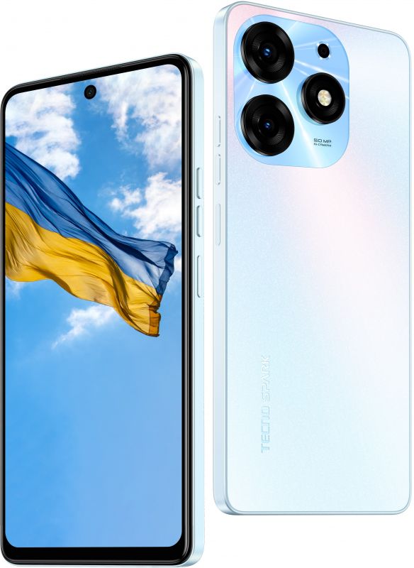 Смартфон Tecno Spark 10 Pro (KI7) 8/256GB NFC Dual Sim Pearl White (4895180796111)