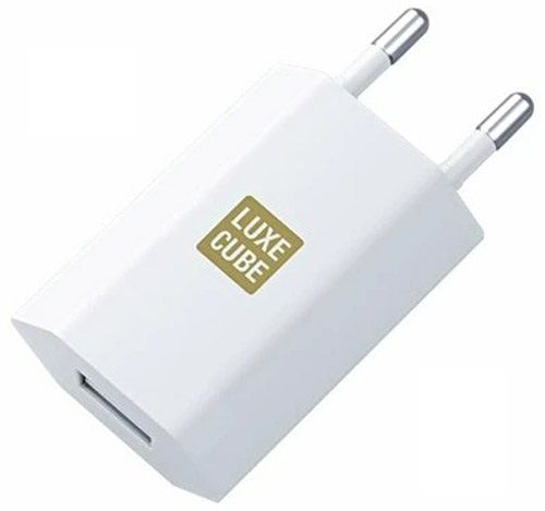 Зарядний пристрій Luxe Cube 1USB 1A White (7775557575181)