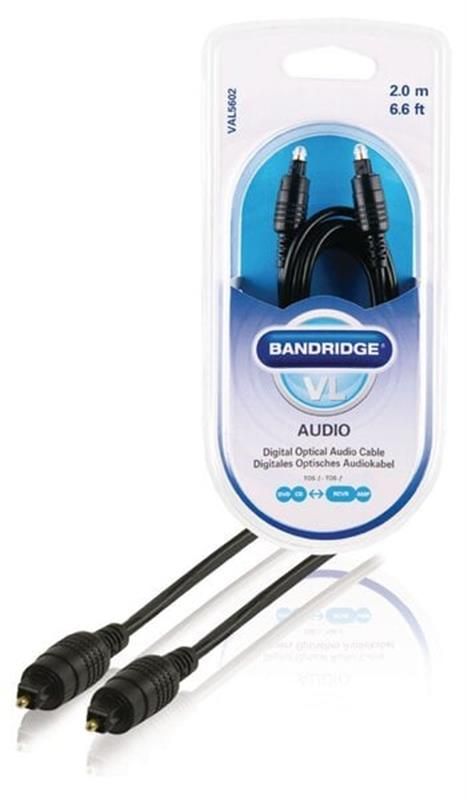 Кабель Bandridge ValueLine Toslink - Toslink (M/M), 2 м, Black (VAL5602)