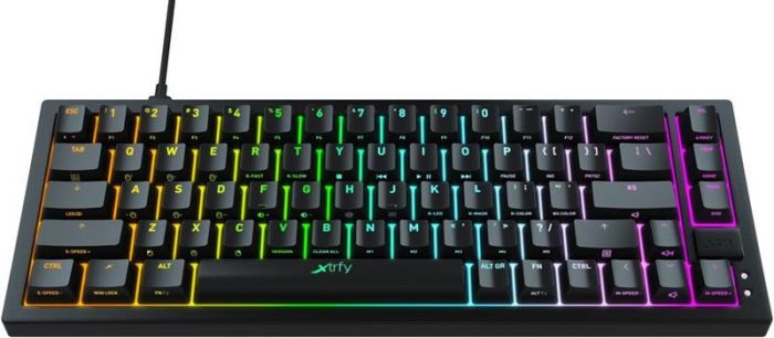 Клавіатура Xtrfy K5 RGB Kailh Red Hot-swap Black (K5-RGB-CPT-BLACK-R-UKR)