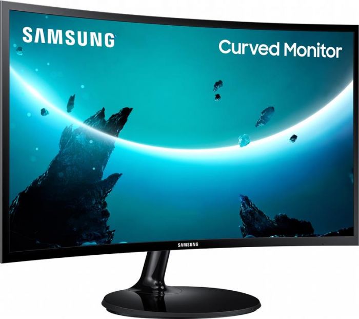 Монiтор Samsung 24" LS24C360 (LS24C360EAIXCI) Curved VA Black