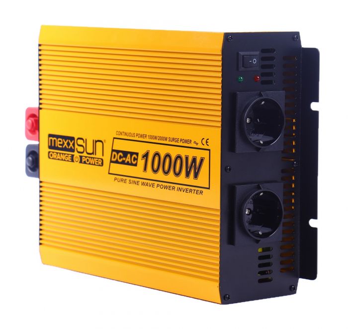 Інвертор напруги Mexxsun YX-1000W-S, 12V/220V, 1000W (29176)