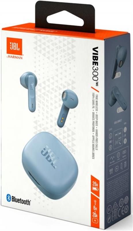 Bluetooth-гарнітура JBL Vibe 300TWS Blue (JBLV300TWSBLUEU)