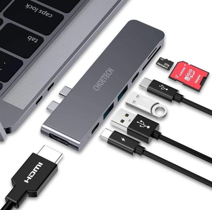 Концентратор Choetech HUB-M14 7 in 1 USB-C Multiport Adapter