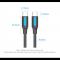 Кабель Vention USB Type-C - USB Type-C (M/M) TPE Round PD 100W, 5A, 1 м, Black (COTBF)