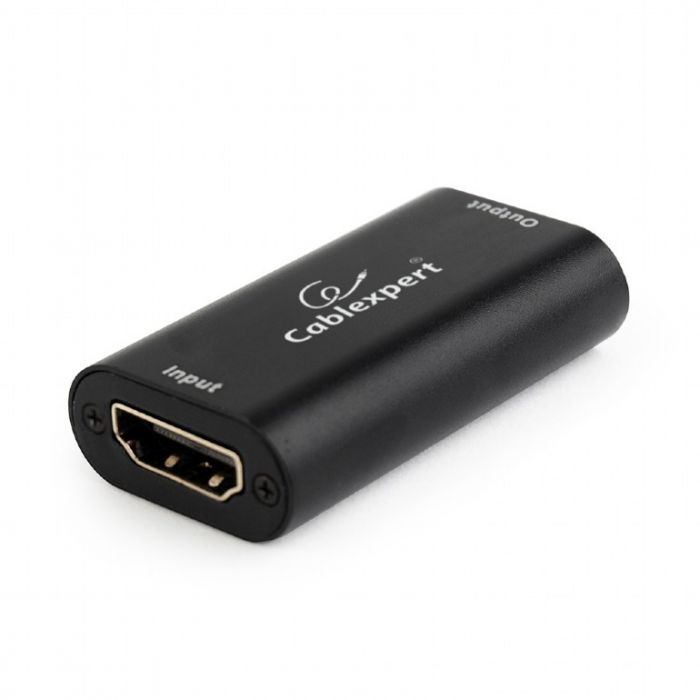 Ретранслятор Cablexpert HDMI - HDMI (F/F), 19+19пин, Black (DRP-HDMI-02)