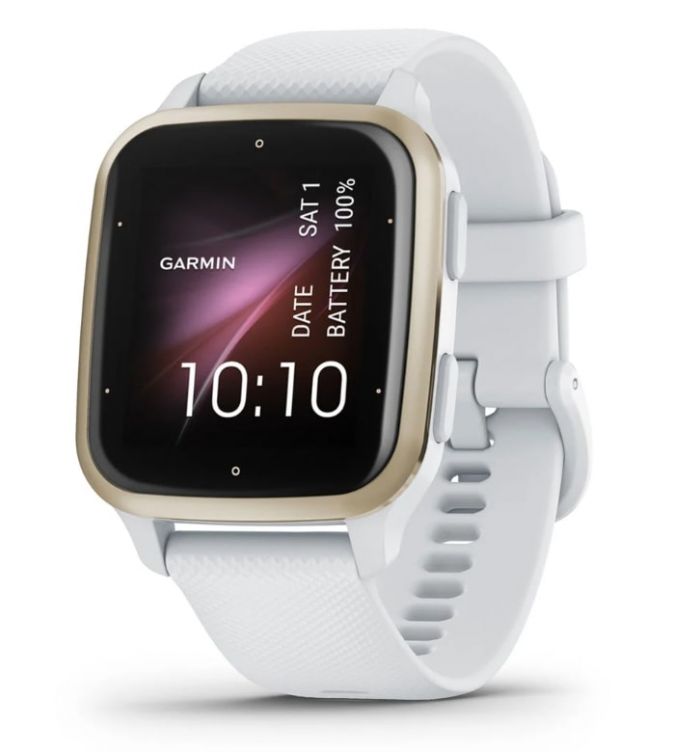 Смарт-годинник Garmin Venu Sq 2 White/Cream Gold (010-02701-81)