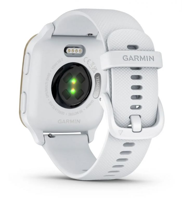 Смарт-годинник Garmin Venu Sq 2 White/Cream Gold (010-02701-81)