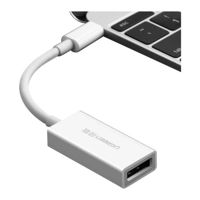 Адаптер Ugreen MM130 DisplayPort - USB Type-C (F/M), Gray (40372)