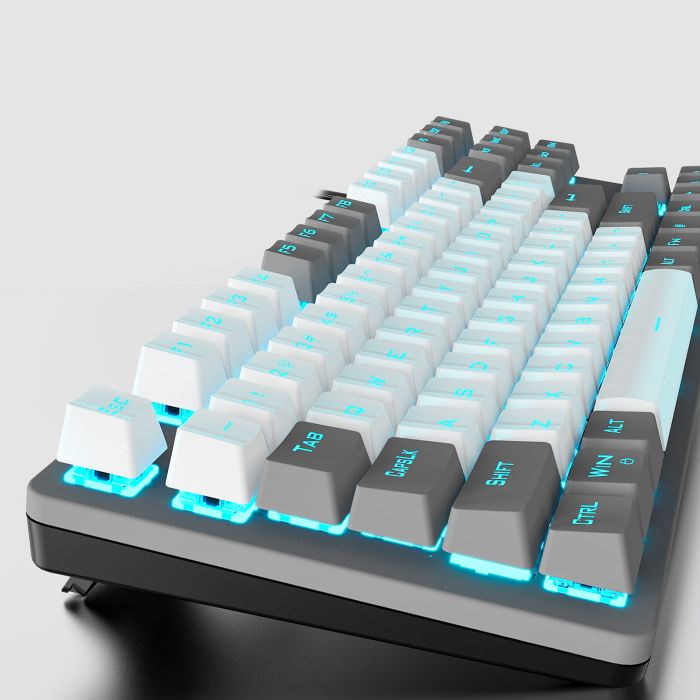 Клавіатура Aula Mechanical F3287 White/Grey Keycap KRGD Blue (6948391240688)