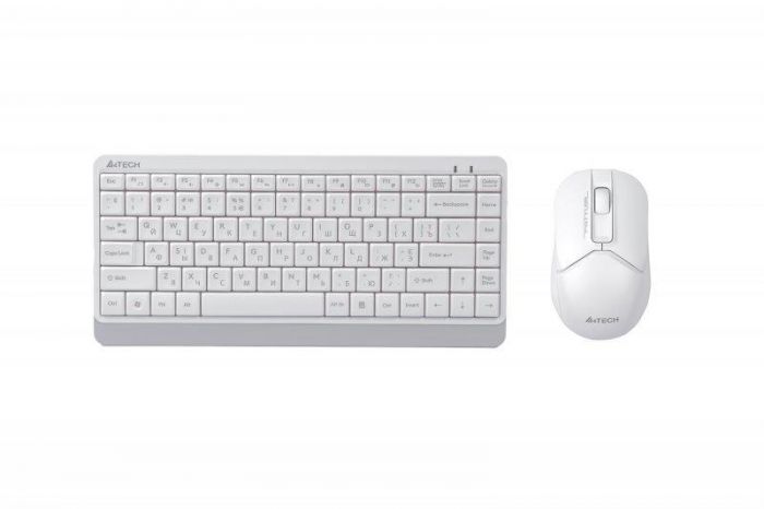 Комплект (клавіатура, миша) бездротовий A4Tech FG1112 White USB