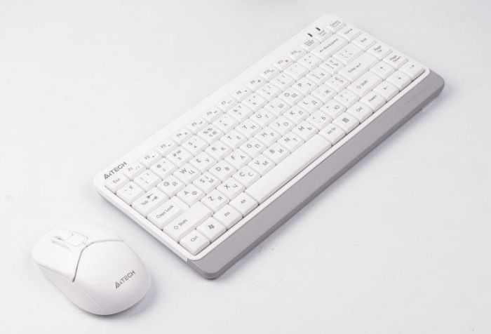 Комплект (клавіатура, мишка) бездротовий A4Tech FG1112S White USB