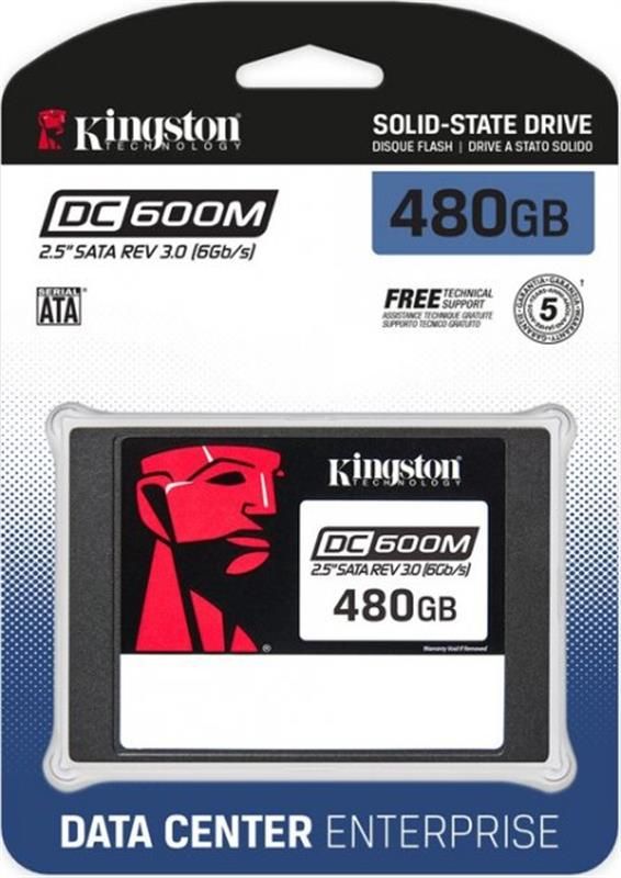 Накопичувач SSD 480GB Kingston SSD DC600M 2.5" SATAIII 3D TLC (SEDC600M/480G)