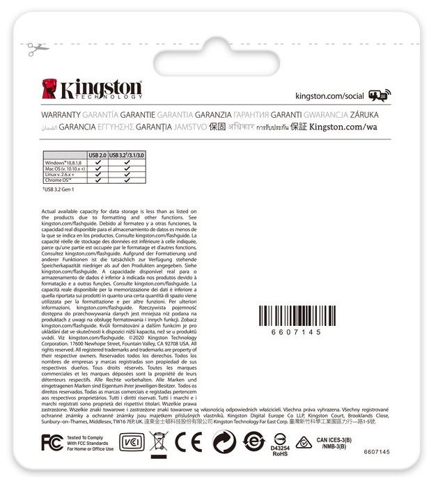 Флеш-накопичувач USB3.2 64GB Type-C Kingston DataTraveler 70 Black (DT70/64GB)