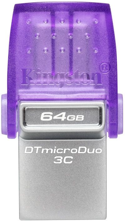 Флеш-накопичувач USB3.2 64GB Type-C Kingston DataTraveler microDuo 3C (DTDUO3CG3/64GB)