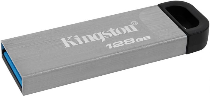 Флеш-накопичувач USB3.2 128GB Kingston DataTraveler Kyson Silver/Black (DTKN/128GB)