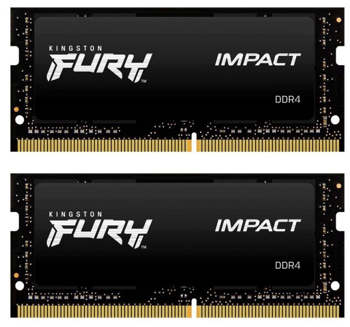 Модуль пам`яті SO-DIMM 2x32GB/2666 DDR4 Kingston Fury Impact (KF426S16IBK2/64)