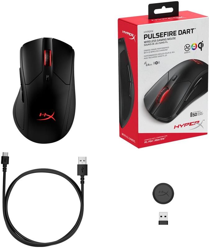 Миша бездротова HyperX Pulsefire Dart Black (4P5Q4AA)