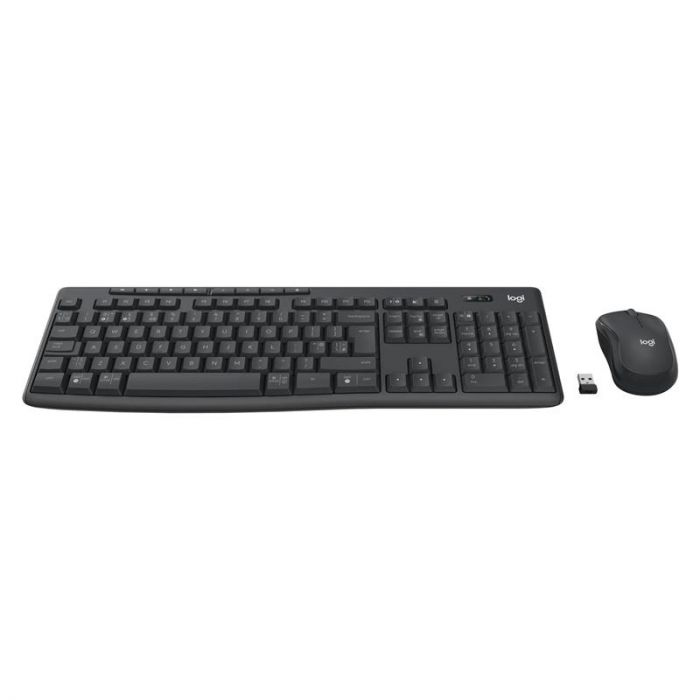 Комплект (клавіатура, миша) бездротовий Logitech MK370 Graphite (920-012077)