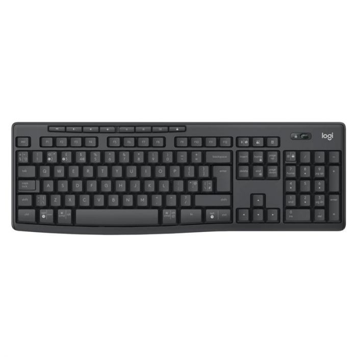 Комплект (клавіатура, миша) бездротовий Logitech MK370 Graphite (920-012077)