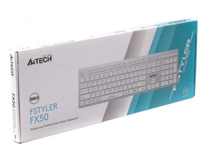 Клавіатура A4Tech Fstyler FX-50 White