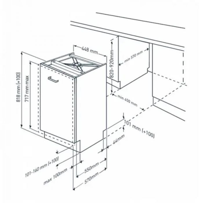 Вбудована посудомийна машина Beko BDIS36020