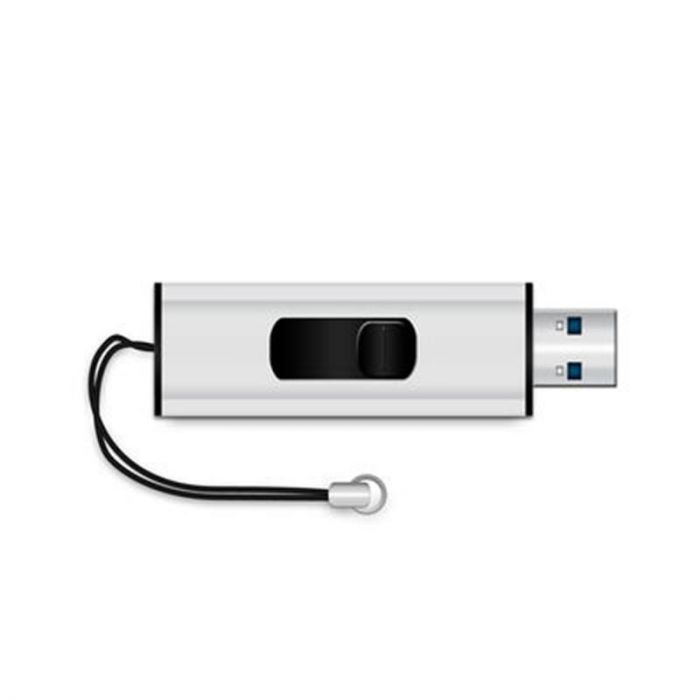 Флеш-накопичувач USB3.0 128GB MediaRange Black/Silver (MR918)