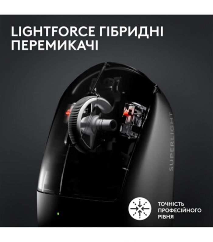 Миша бездротова Logitech G Pro X Superlight 2 Black (910-006630)