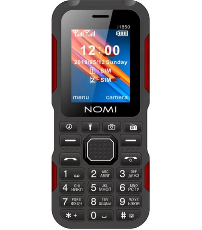 Мобiльний телефон Nomi i1850 Dual Sim Black-Red