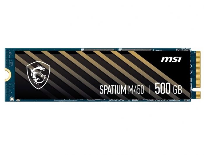 Накопичувач SSD 500GB MSI Spatium M450 M.2 2280 PCIe 4.0 x4 NVMe 3D NAND TLC (S78-440K220-P83)