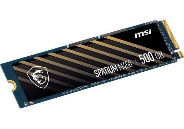 Накопичувач SSD 500GB MSI Spatium M450 M.2 2280 PCIe 4.0 x4 NVMe 3D NAND TLC (S78-440K220-P83)