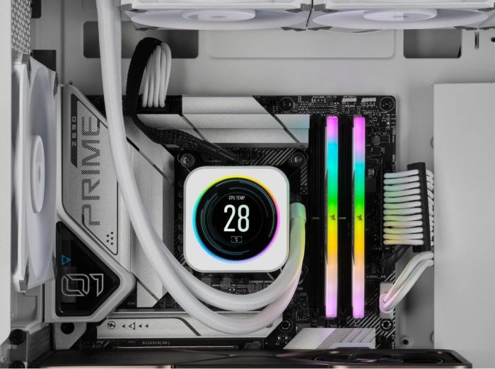 Модуль пам`ятi DDR5 2x16GB/6400 Corsair Vengeance RGB White (CMH32GX5M2B6400C36W)