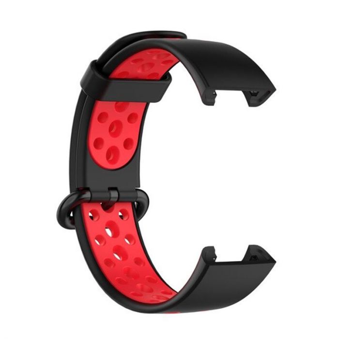 Ремінець BeCover Vents Style для Xiaomi Redmi Smart Band 2 Black-Red (709424)