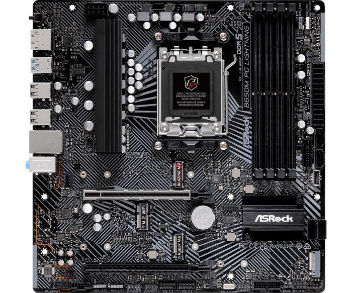 Материнська плата ASRock B650M PG Lightning Socket AM5