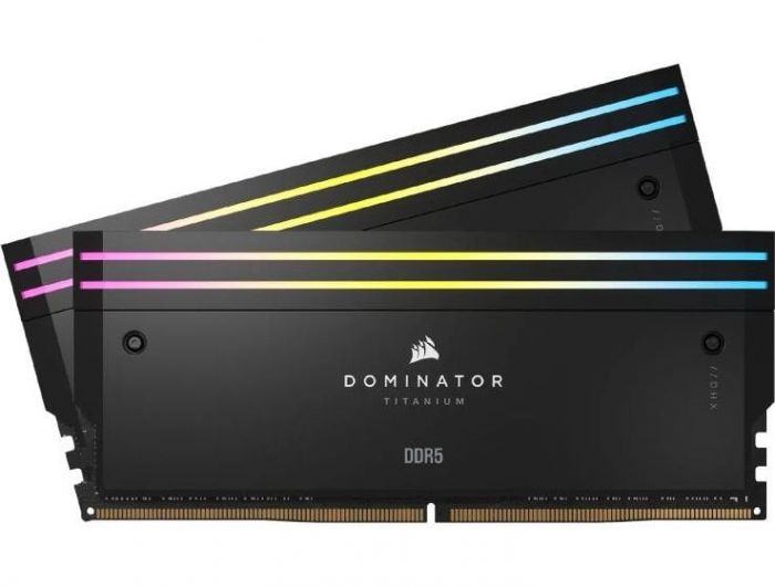 Модуль пам`ятi DDR5 2x16GB/6000 Corsair Dominator Titanium RGB Black (CMP32GX5M2B6000C30)