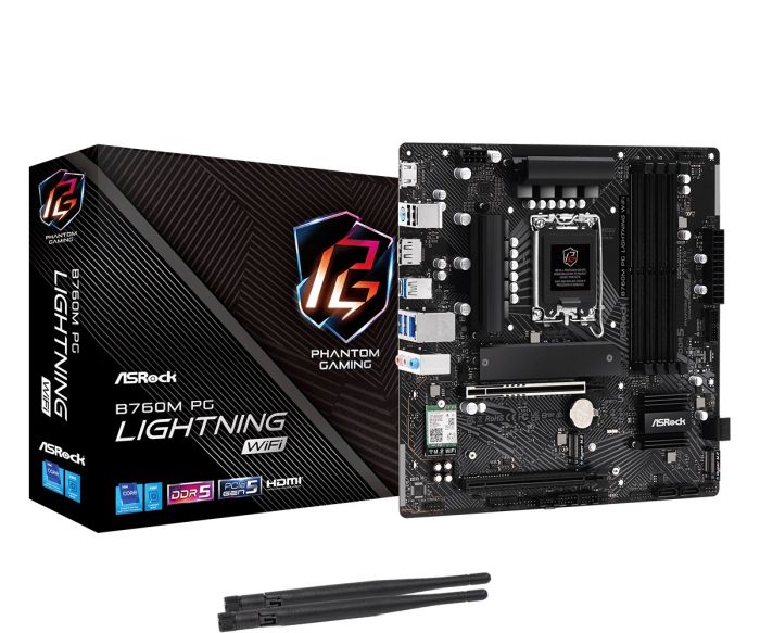 Материнська плата ASRock B760M PG Lightning WiFi Socket 1700