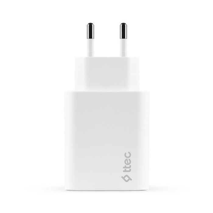 Мережевий зарядний пристрій Ttec SmartCharger PD USB-C 30W White (2SCS26B)