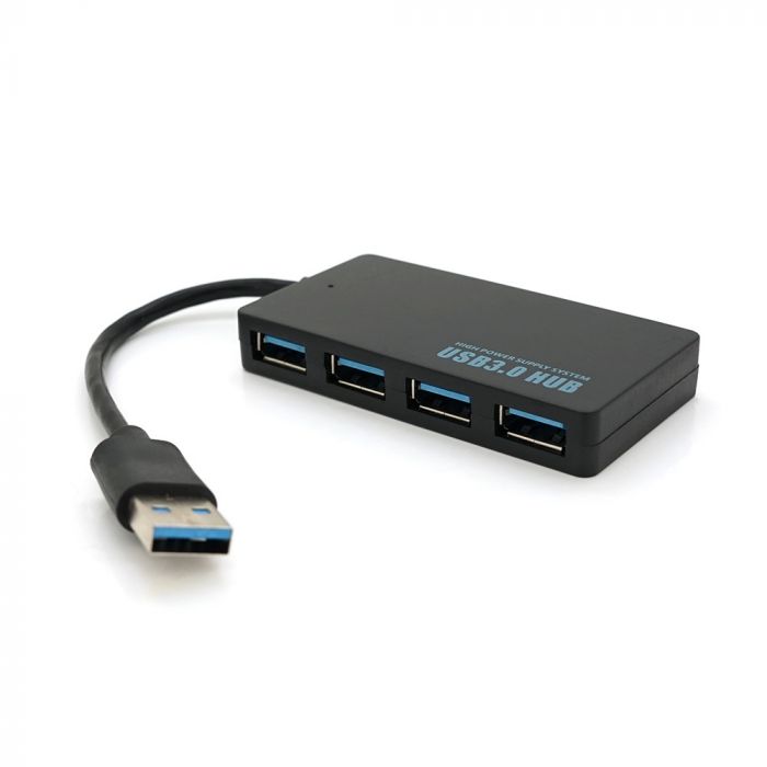 Концентратор USB3.0 Voltronic 4хUSB3.0 Black (YT-3HF4/2TB/08645), Blister