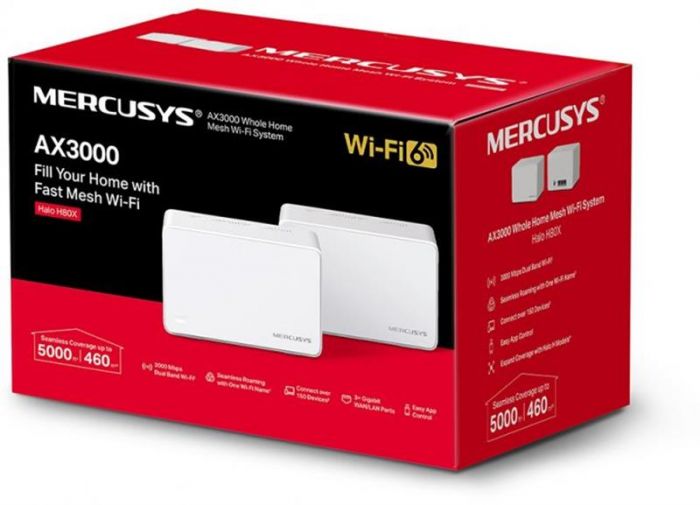 WiFi Mesh система Mercusys Halo H80X 2-pack