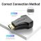 Адаптер Vention HDMI - mini-HDMI (F/M), чорний (AISB0)