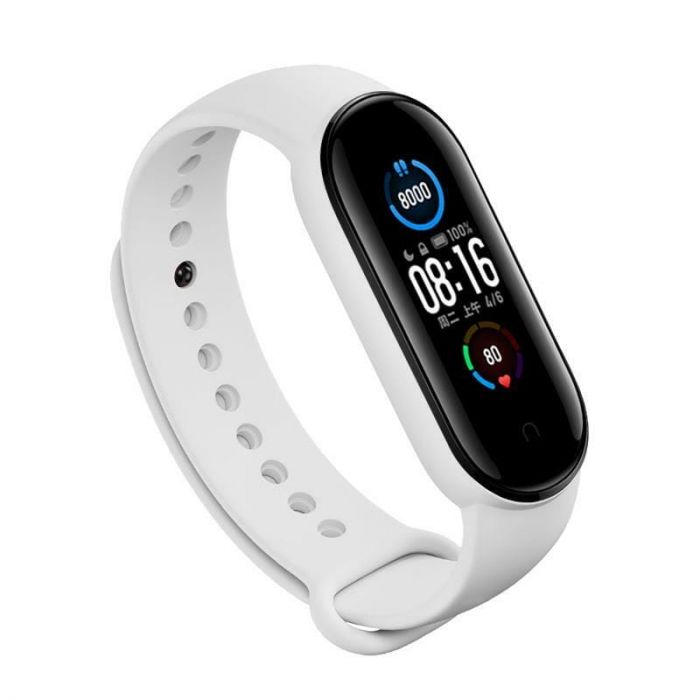 Ремінець BeCover для Xiaomi Mi Smart Band 5/Mi Smart Band 6/Mi Smart Band 7 White (705072)