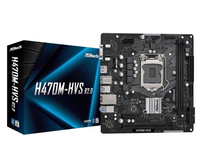 Материнська плата ASRock H470M-HVS R2.0 Socket 1200