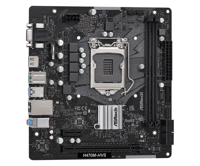 Материнська плата ASRock H470M-HVS R2.0 Socket 1200