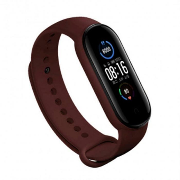 Ремінець BeCover для Xiaomi Mi Smart Band 5/Mi Smart Band 6 Red Wine (705557)