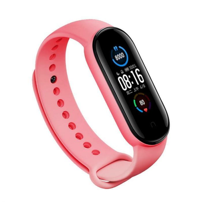 Ремінець BeCover для Xiaomi Mi Smart Band 5/Mi Smart Band 6/Mi Smart Band 7 Pink (705069)