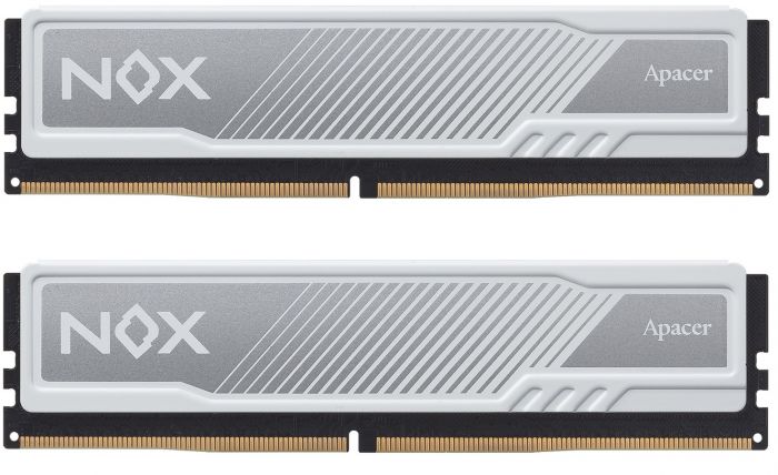 Модуль пам`ятi DDR4 2x8GB/3600 Apacer NOX White (AH4U16G36C25YMWAA-2)