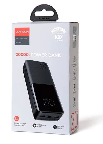 Універсальна мобільна батарея Joyroom 20000mAh 15W Black (JR-T014)