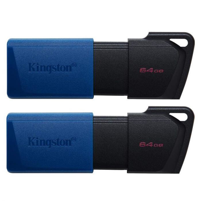 Флеш-накопичувач USB3.2 64GB Kingston DataTraveler Exodia M Black/Blue (DTXM/64GB-2P)