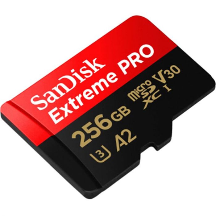 Карта пам`ятi MicroSDXC 256GB UHS-I U3 R200/W140MB/s SanDisk Extreme Pro V30 + SD-адаптер (SDSQXCD-256G-GN6MA)